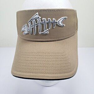 Pro Style Logo Visor Hat Cap Color Beige Fishing Golf Tennis Visor Adjustable